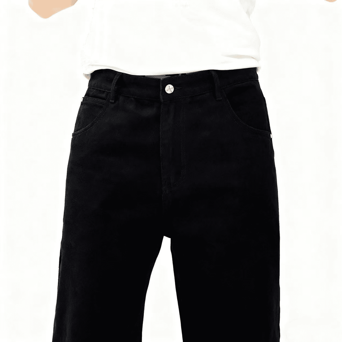 Relaxed Fit Straight-Leg Denim Jeans