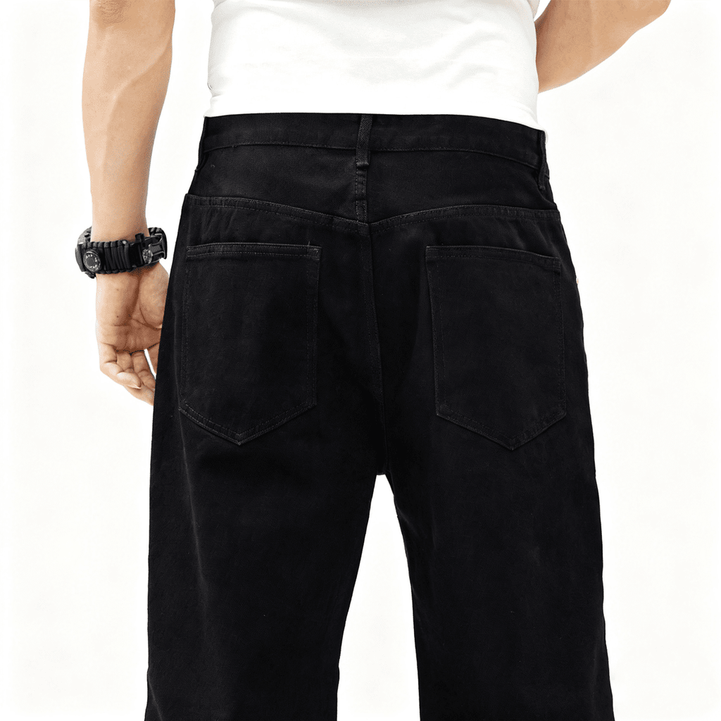 Relaxed Fit Straight-Leg Denim Jeans