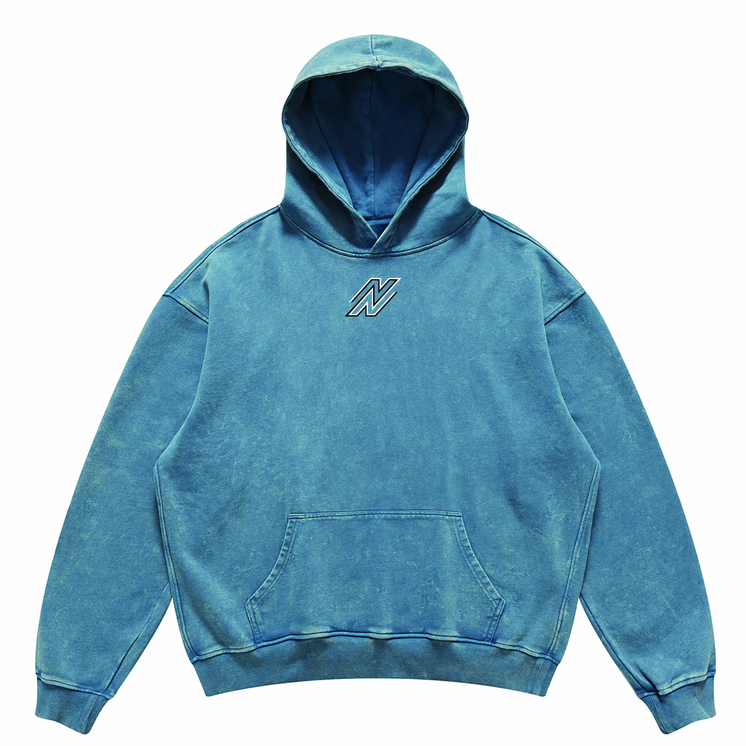 N Oversized Faded Hoodie