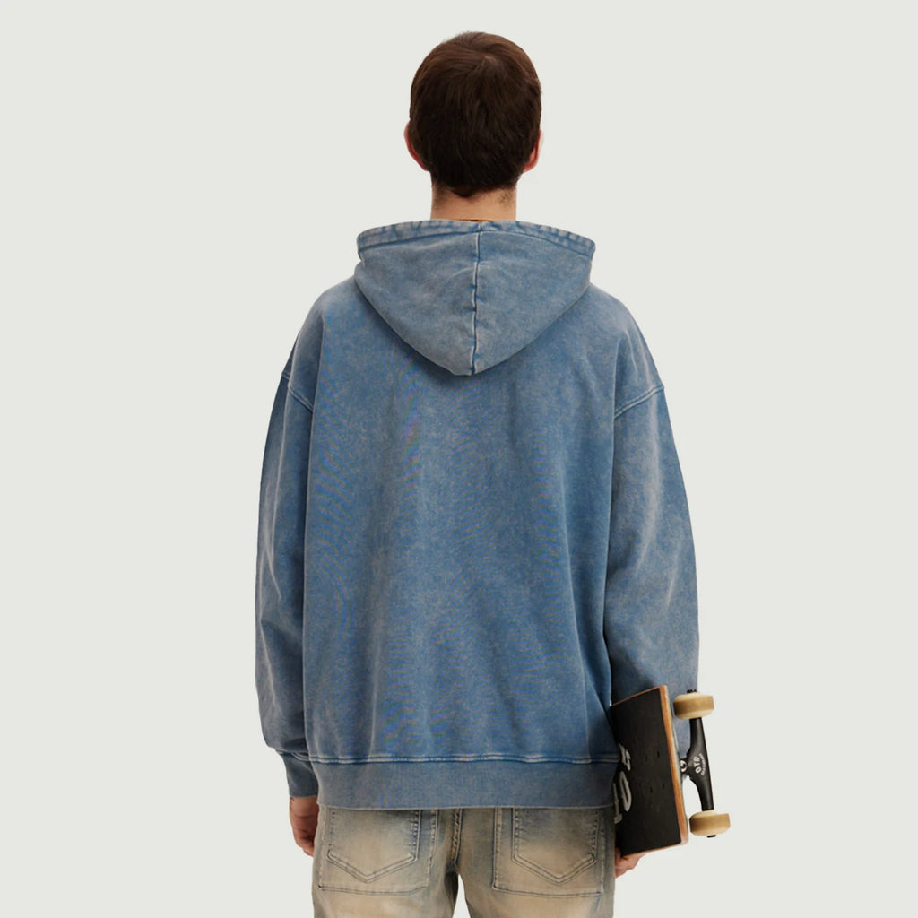 N Oversized Faded Hoodie