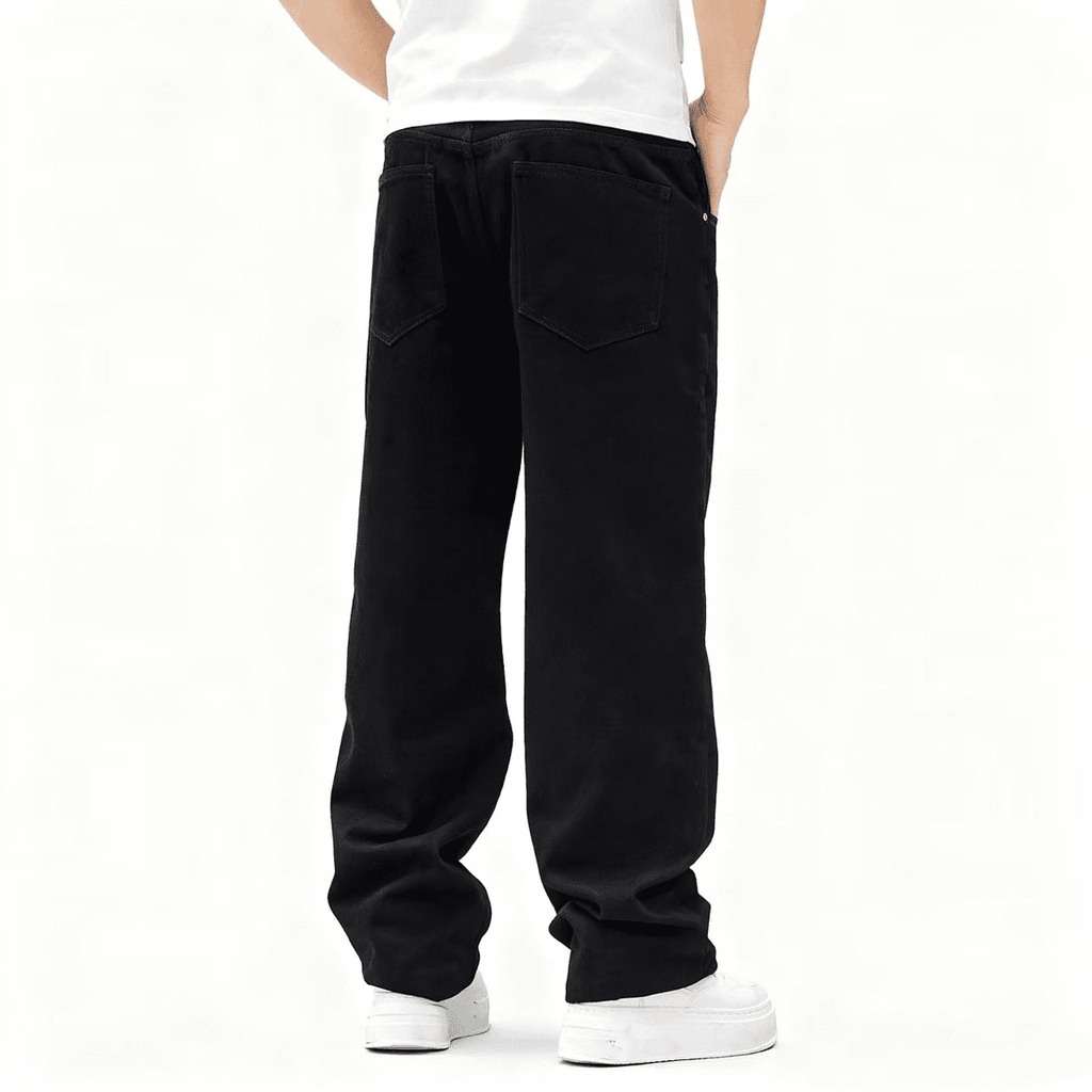 Relaxed Fit Straight-Leg Denim Jeans